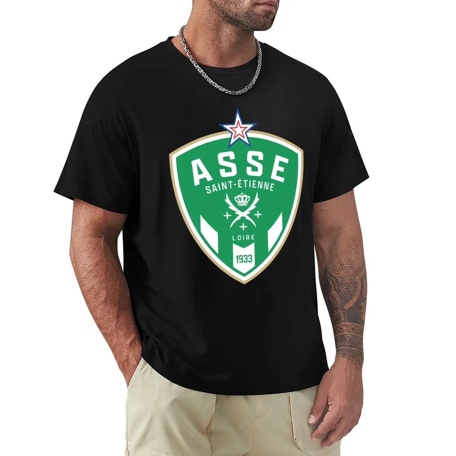 

ASSE - Saint Etienne T-Shirt blanks blue archive oversize t-shirts man customs design your own oversized t shirt men