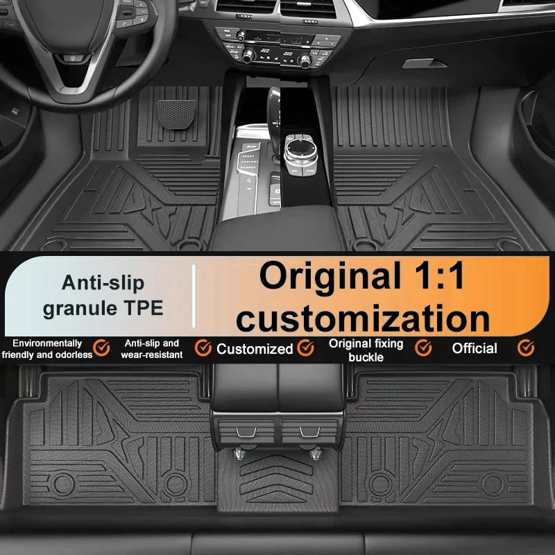 

Car Floor Mats For Volkswagen VW Tavendor 2022~2026 2025 Body Kit LHD Waterproof Mud Carpet Foot Pad Easy Clean TPE Accessories