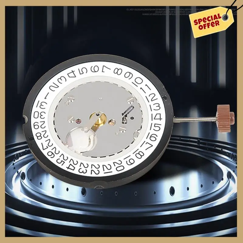 안정적인 성능-515 무브먼트 교체 쿼츠 시계 무브먼트 크로노그래프 시계 부품 Ronda 515 무브먼트(크라운 3)
