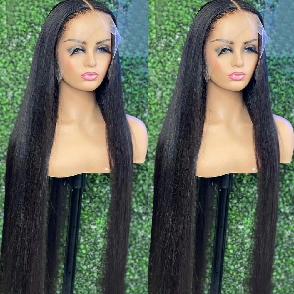 13x4 Bone Straight Lace Front Wig 30 Inch Lace Front Brazilian Hair Wigs For Women Remy HD Lace Wig 13x6 Human Hair Preplucked