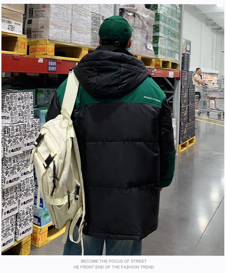 Men's Down Coats Parkas Loose-Fitting Winter Jacket Man Women Goose Down Jacket Warm Thick Casual Outdoor Puffer Padding HXY1672