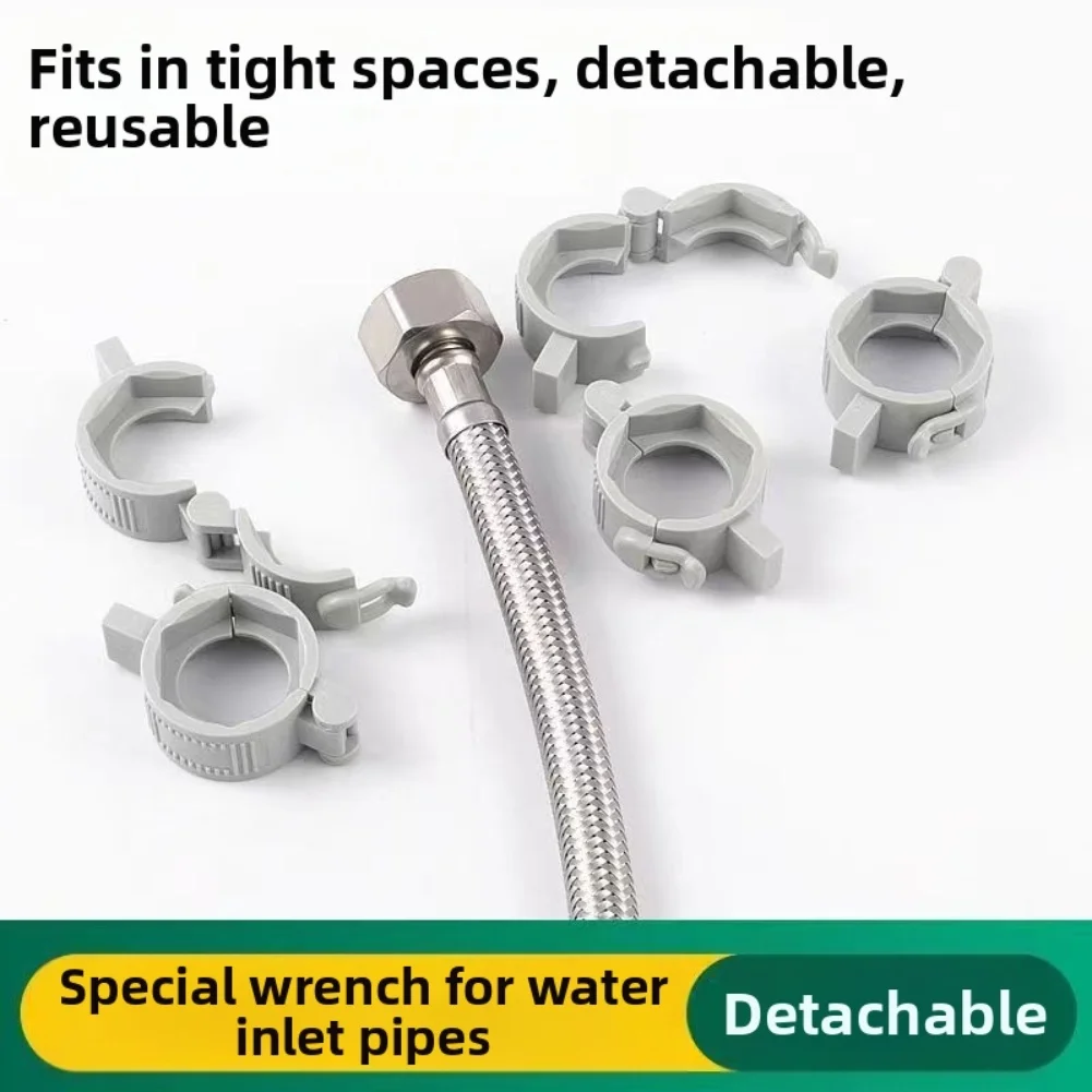 

Detachable 4-Point Hose Wrench For Easy Water Heater & Toilet Installations Bathroom Fixture Hose Opening And Closing Wrench