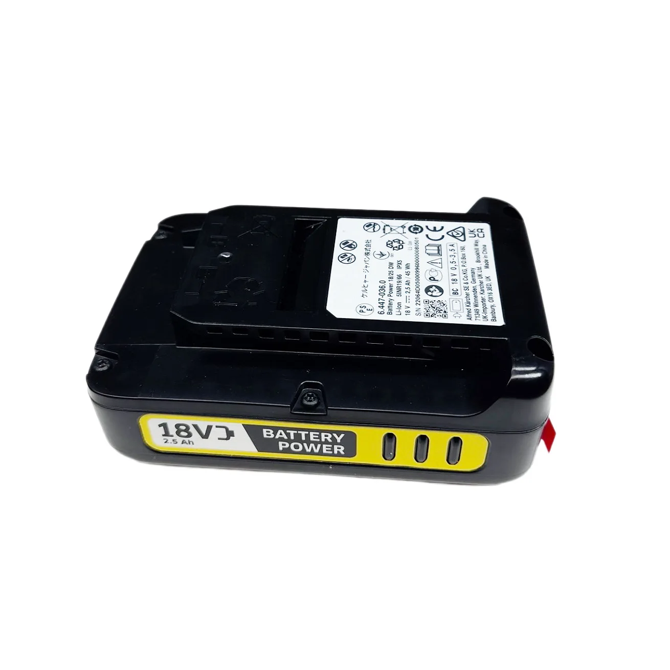 New Kaichi Power Battery 18V 2.5Ah Suitable for Karcher Wireless Car Washing Machine Floor Washing Machine