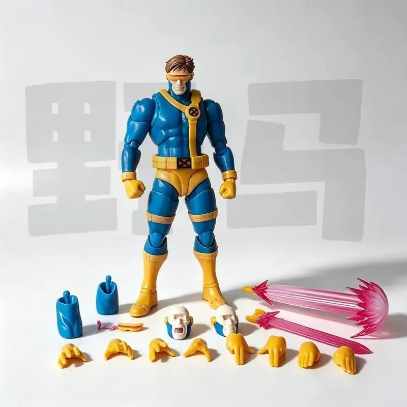 Novo e popular: figura de ação Shf Cyclops 1/12 X Mutant 97, modelo com articulações móveis, brinquedo colecionável, presente disponível em estoque.