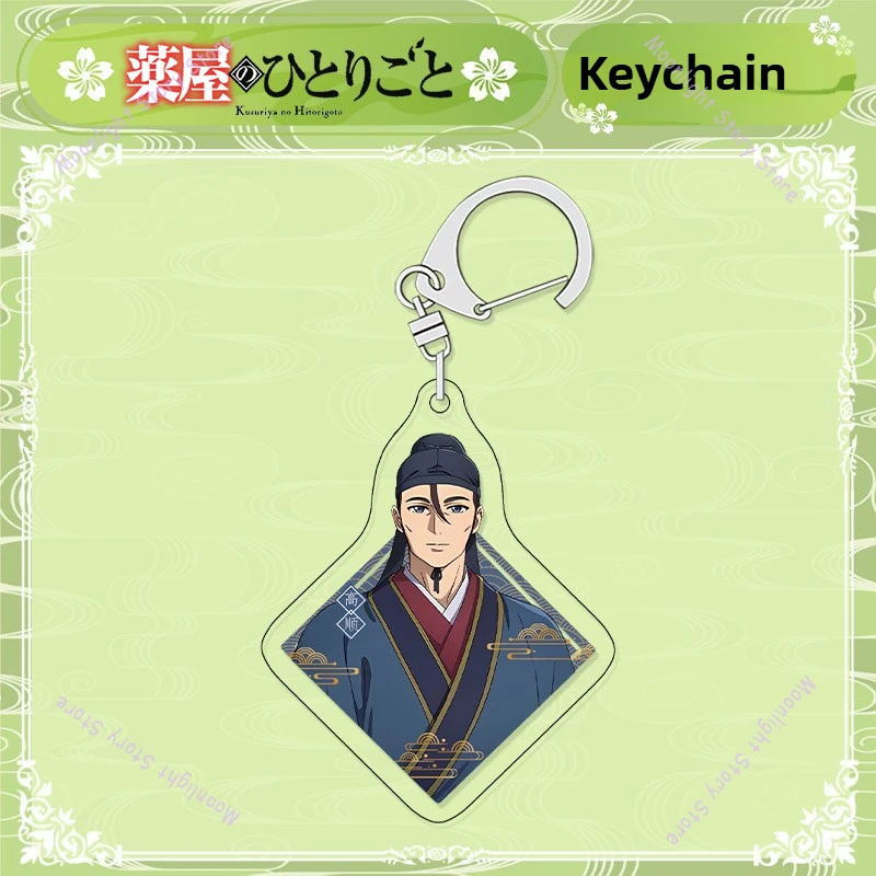 The Apothecary’s Diary Anime Merch Keychain Maomao Jinshi Xiaolian Emperor Chibi Style Pendant Collectible Gift for Anime Fans