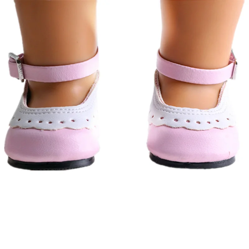 Doll Clothes Shoes 7Cm Panda Shape For 43Cm Baby & 18 inch American Dolls OG Girl\'s Accessories Cute Round Toe Shoes Baby Reborn