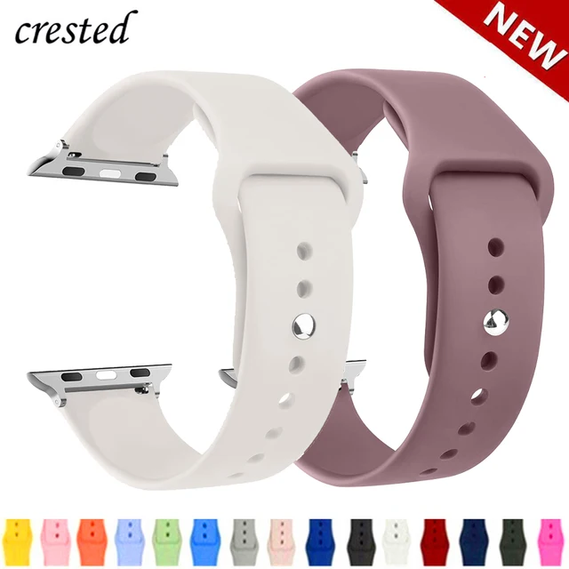 Silikonowy pasek do zegarka Apple Watch 44 mm 40 mm 45 mm 41 mm 38 mm 42 mm bransoleta z paskiem iWatch serii se 9 8 7 6 5 3 ultra 2 pasek 49 mm