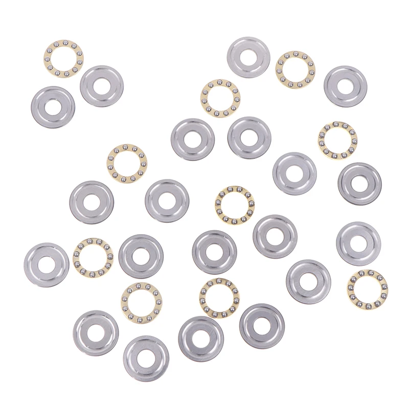 10Sets Thrust Ball Bearing F8-22M 7 F8 22m Inner Diameter 8mm Plane Planar Miniature Axial Ball Bearings