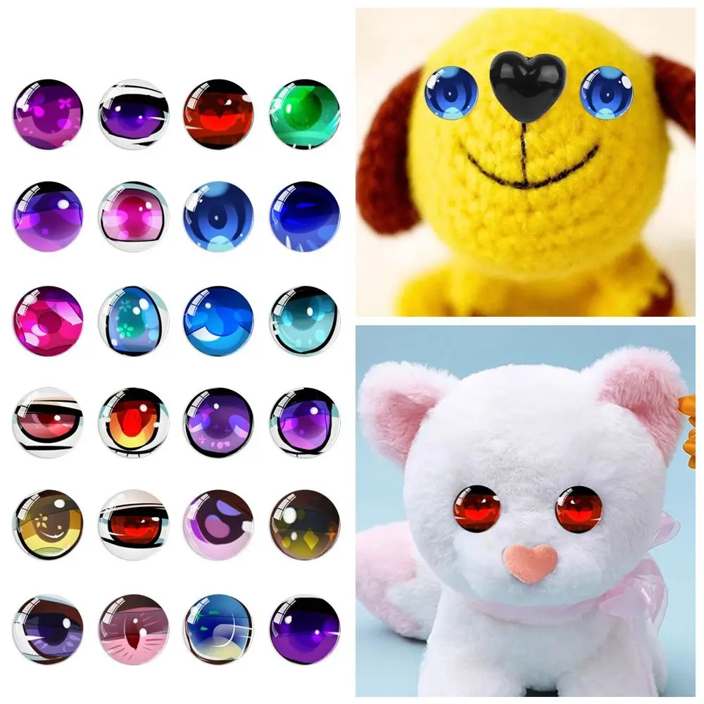 20 stücke/10 paar 6mm-20mm Augen Handwerk Augen Kristall Kunststoff Glitter Kristall Augen Puppet Kristall Augen DIY Puppe Zubehör