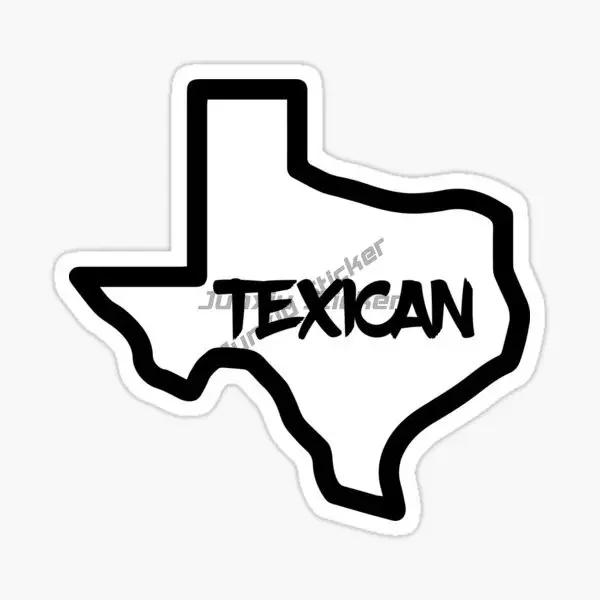 Texas Map Flag Emblem Creative PVC Sticker for Decorate Car Van Bicycle Window Wall Fridge Helmet Motorcycle Decal Accessorie