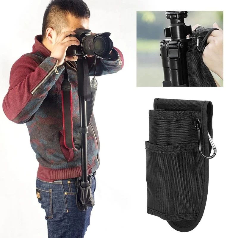 Tripé à prova dwaterproof água saco da cintura bolsa caso de bolso portátil com laço para apoiar a câmera dslr monopé tripé