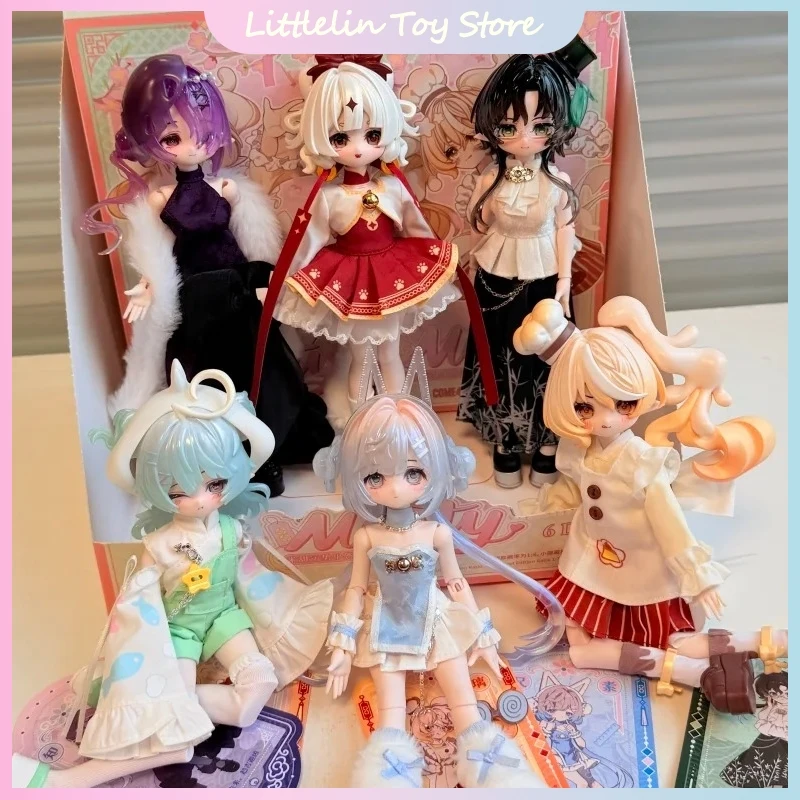 

Новый Come4free Minty V3 Fortune Series Bjd Blind Box Официальная подвижная кукла 1/8 Коллекционная модель Орнамент Игрушки Mystery Box Рождественский подарок