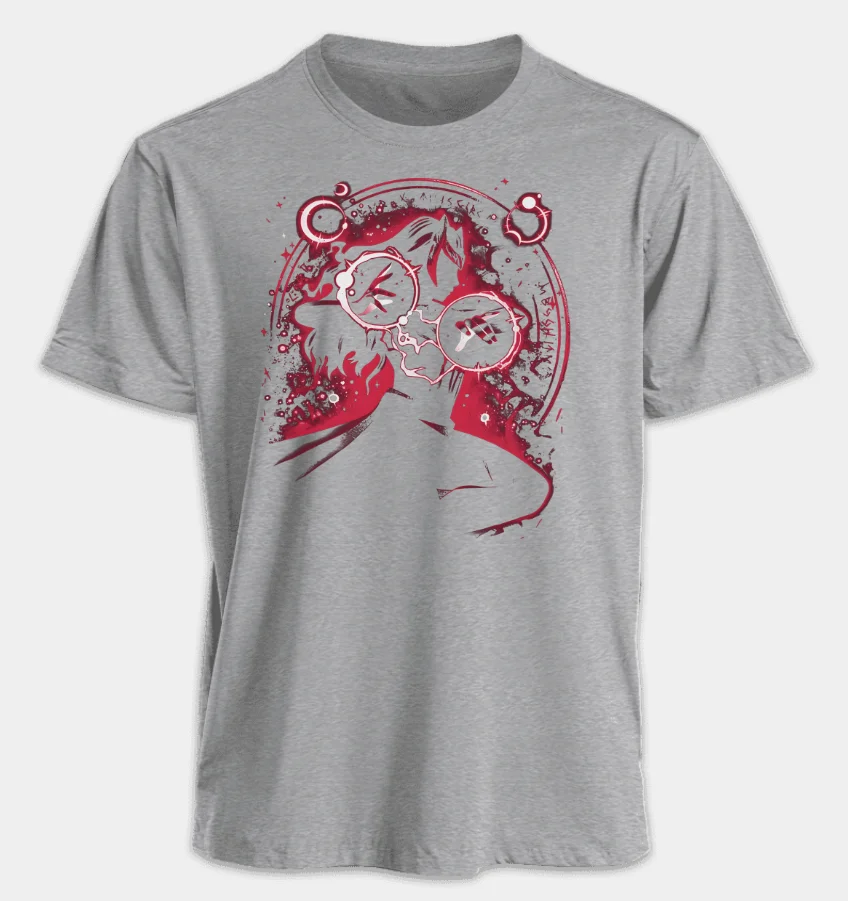 Marvel Men's and Women's T-shirts Scarlet Witch Summer US Spring and Autumn New Sports and Fitness Trend Oversized Short-sleeved view 3