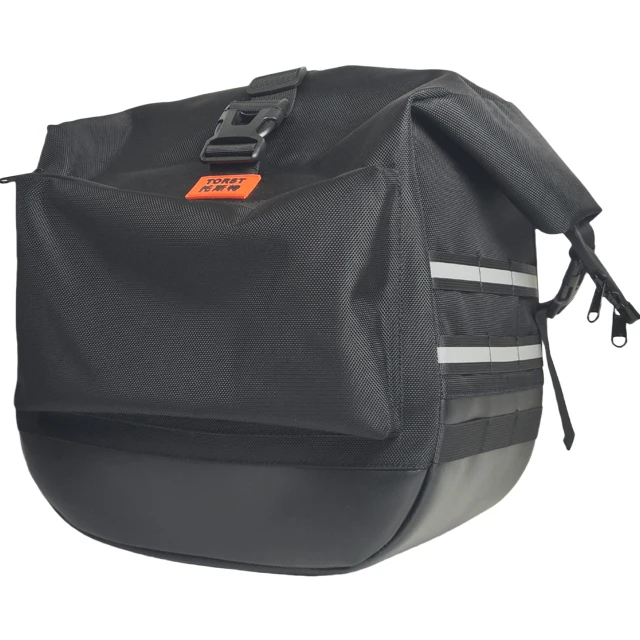 Quick-Release Black Motorcycle Canvas Side Bag Single Outer Saddle Bag for Motorbikes