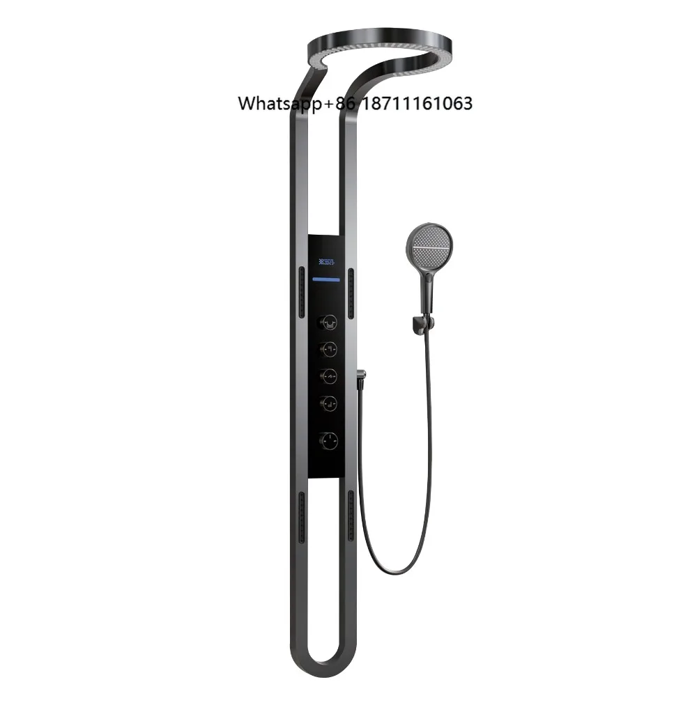 New Design Luxury Modern Smart Thermostatic Bathroom Shower System European Style Shower Set for Home and Hotel Bathroom