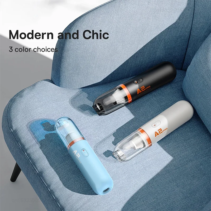 Xiaomi Baseus A2Pro Air Duster Transparent Dustcup 6000Pa Handheld Vacuum Cordless Portable Mini Suction Cleaner For Car Home