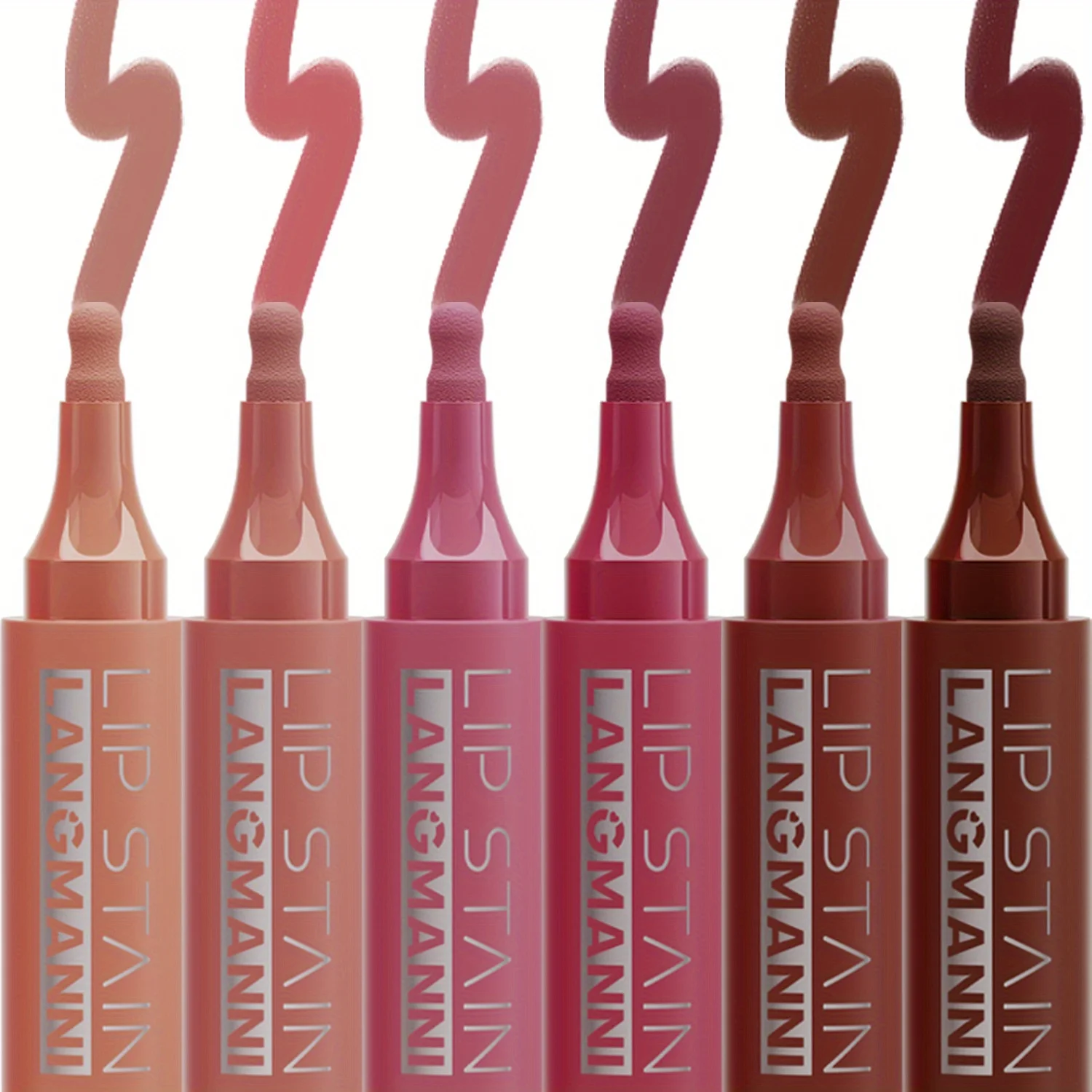 Lipstick water lip line lip glaze pen matte is not easy to stick to the cup dye lip liquid