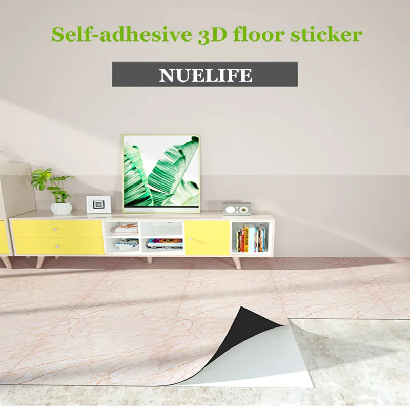 Thick Self-adhesive Waterproof Floor Paste Non-slip Wear-resistant Toilet Floor Paste Living Room Kitchen Bathroom Tile Paste