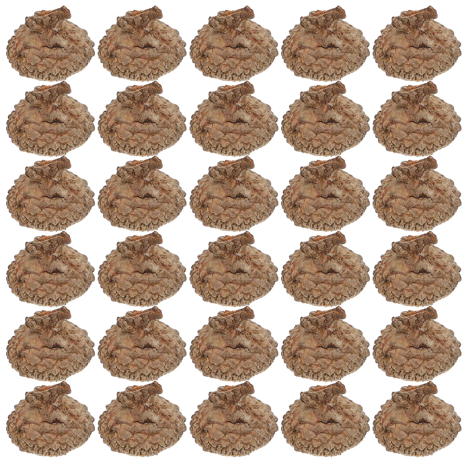 50 sztuk Naturalna muszla żołądź Choinka Art Suszone kwiaty Zestaw rekwizytów fotograficznych do rzemiosła Wiszący wystrój weselny