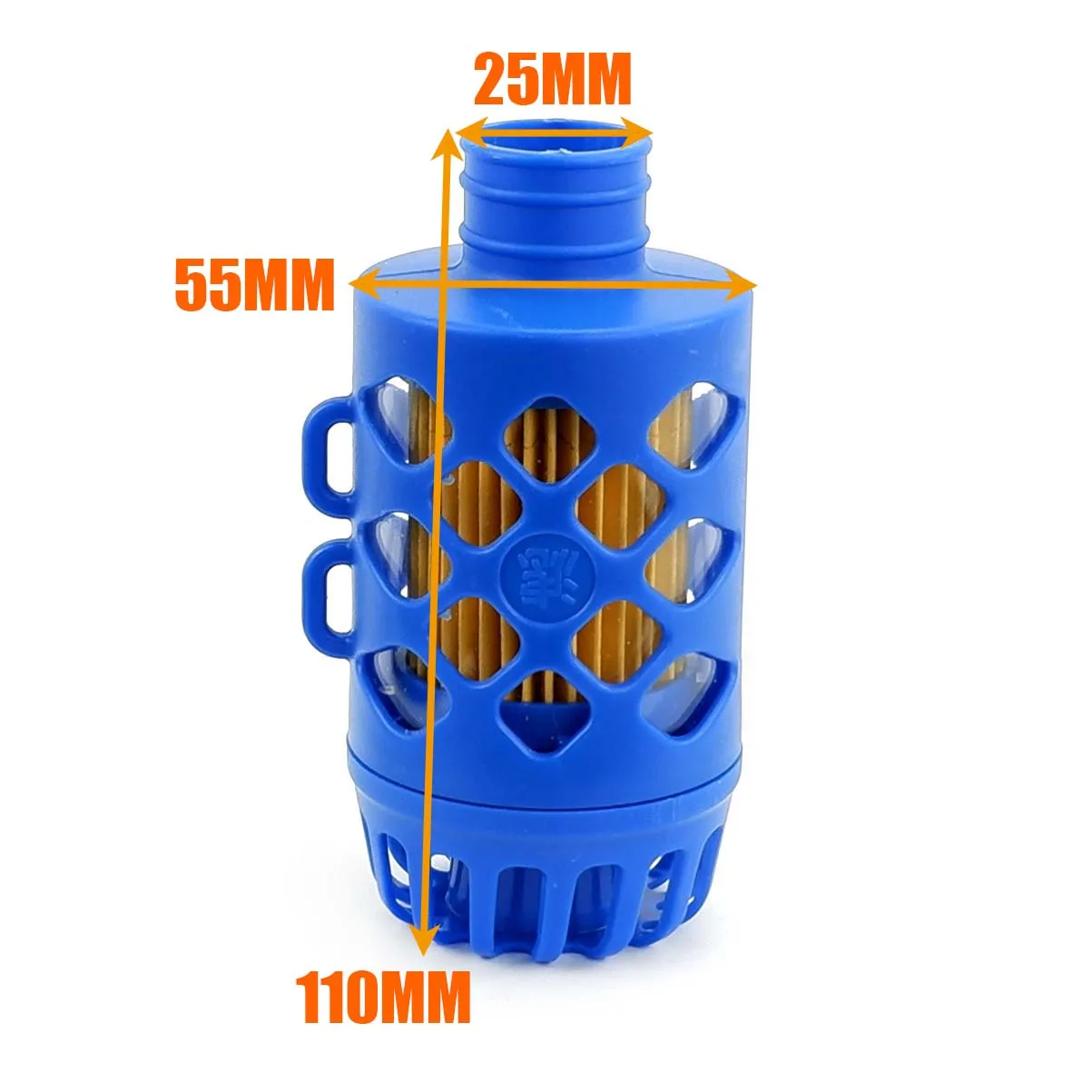 25mm Air Diesel Parking Heater Intake Filter Silencer ABS Fit For Car Truck VAN Camper Blue / Orange