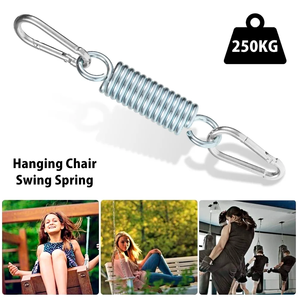 Universal Spring Hooks Hanging Chair Lounger Heavy Load Bearing Dual Swivel Swing Outdoor Hammock Torsion Suspen Hook Spring