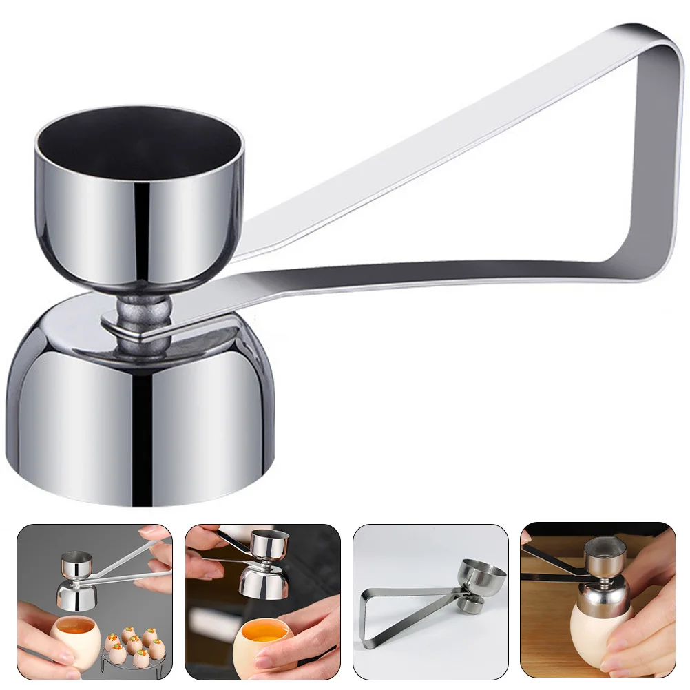 

Egg Topper Cutter Stainless Steel Egg Cracker Opener for Boiled Eggs Soft Boiled Eggs Pudding Making Kitchen Gadget Tool