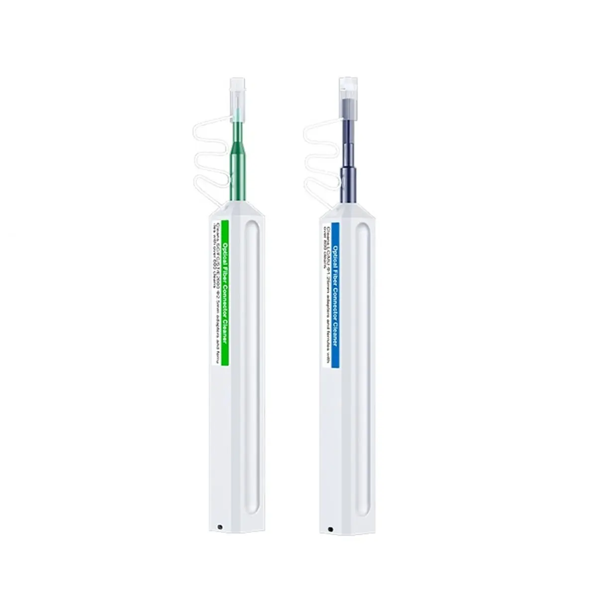 ABGN 2PC Fiber Optic Cleaner Pen Set 2.5mm Fiber Optic Cleaning Pen SC/FC/+1.25mm LC/ One-Click Cleaning Fiber Cleaner
