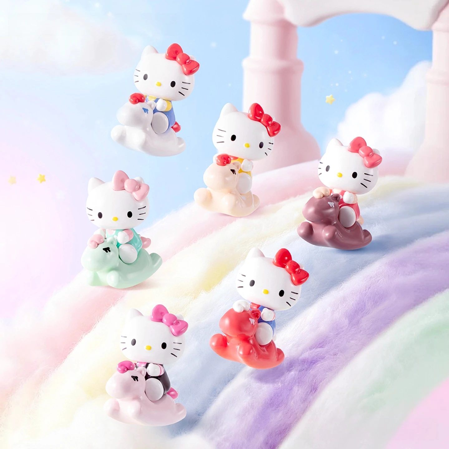 

Genuine Sanrio Family Childlike Innocence Meow Meow Cute Fun Bean Blind Bag hello Kitty Ornament Mini Blind Bag Cute Grain