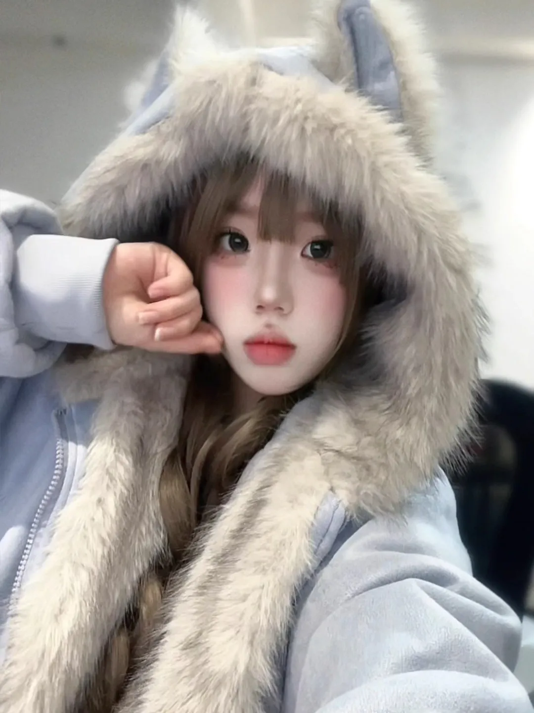 الكورية Sle رقيق لطيف الأذن أسفل Jaet المرأة شتاء جديد على الوجهين ارتداء مكافحة الشيخوخة صغيرة الحجم القطن ملابس خارجية #4