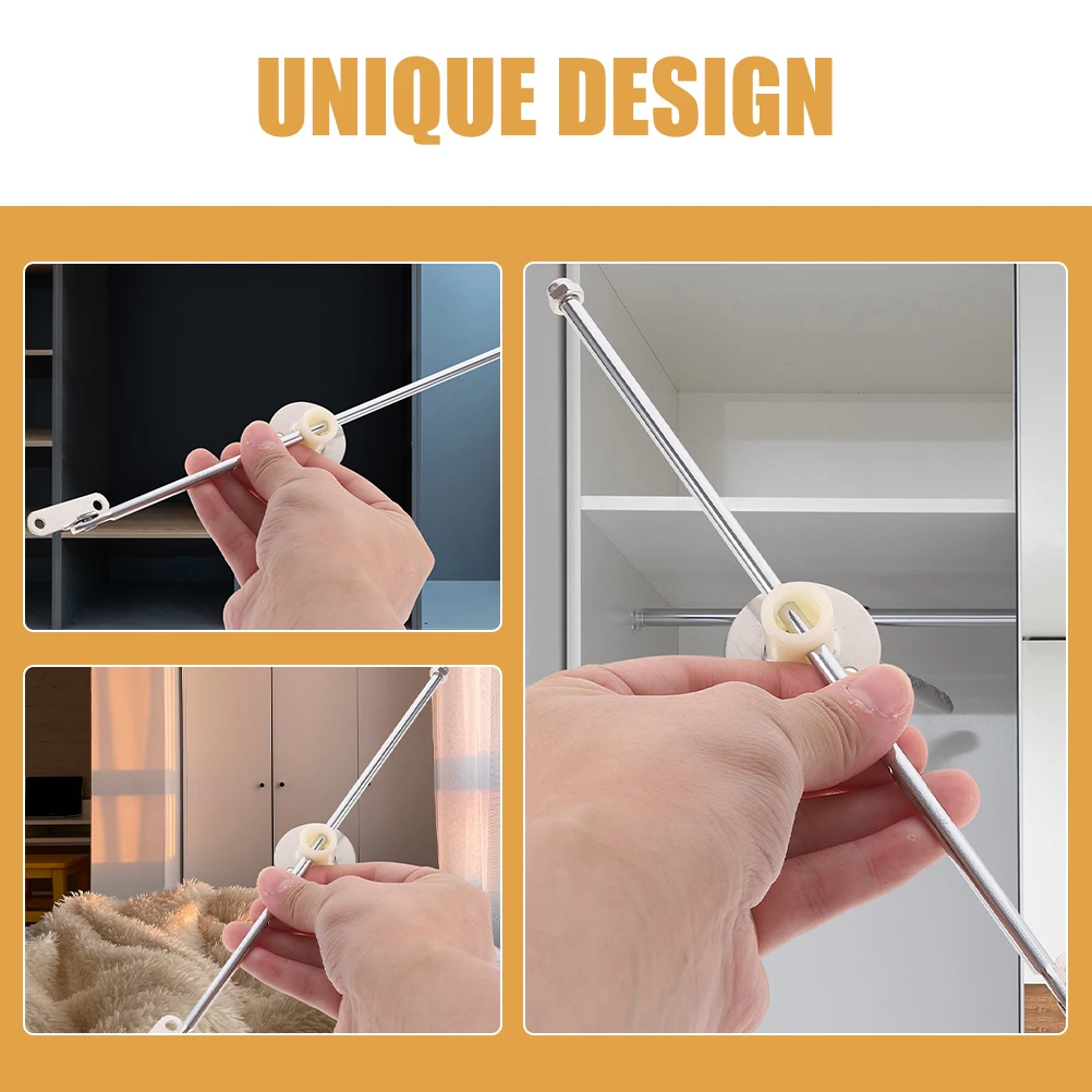 

2 Pcs Round Disc Pull Cabinet Support Hinges Metal Close Damper Lid Furniture Parts Wardrobe Toy Chest Kitchen Hardware