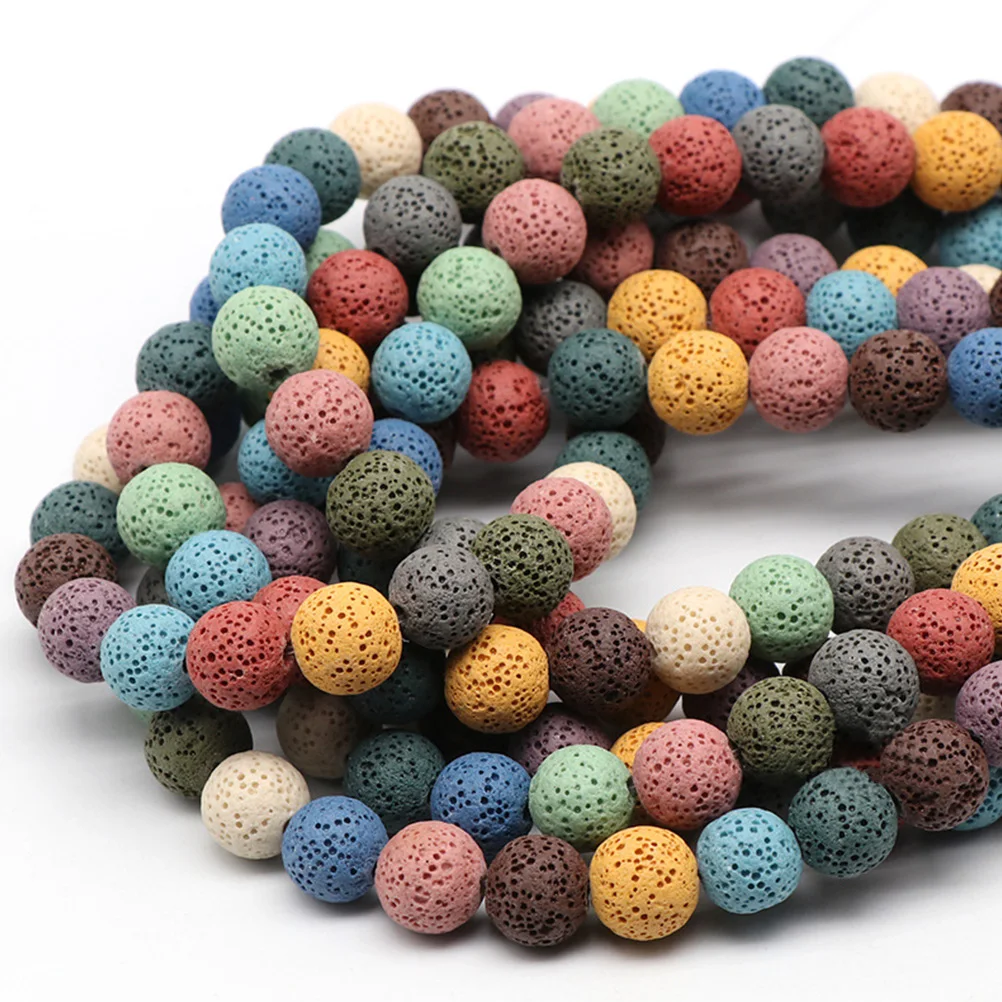 

40 Pcs Volcanic Lava Beads High Quality DIY Craft Prime Spacer Rocks Jewelry Supplies Decorations Toys