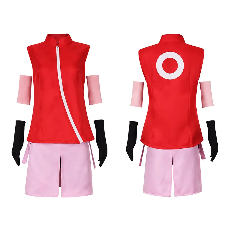 

Harajuku Style Anime Cosplay Costume Ninja Wind Spring Wild Cherry Blossom Halloween Role-playing Outfit for Women