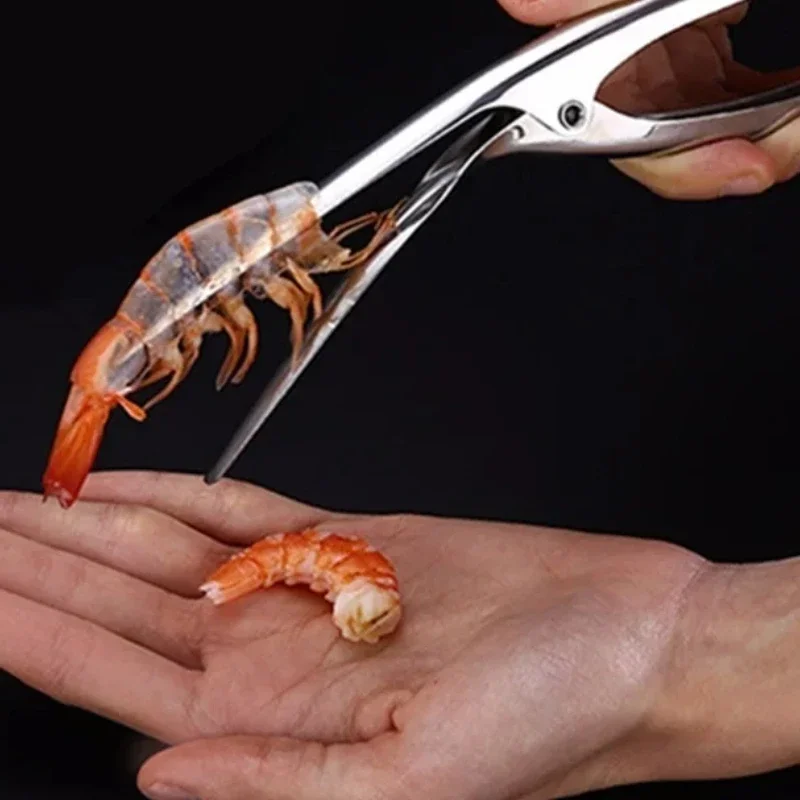 Stainless Steel Shrimp Peeler Prawn Kitchen Appliance Line Cutter Cleaning Shrimp Line Fishing Lobster Seafood Tools