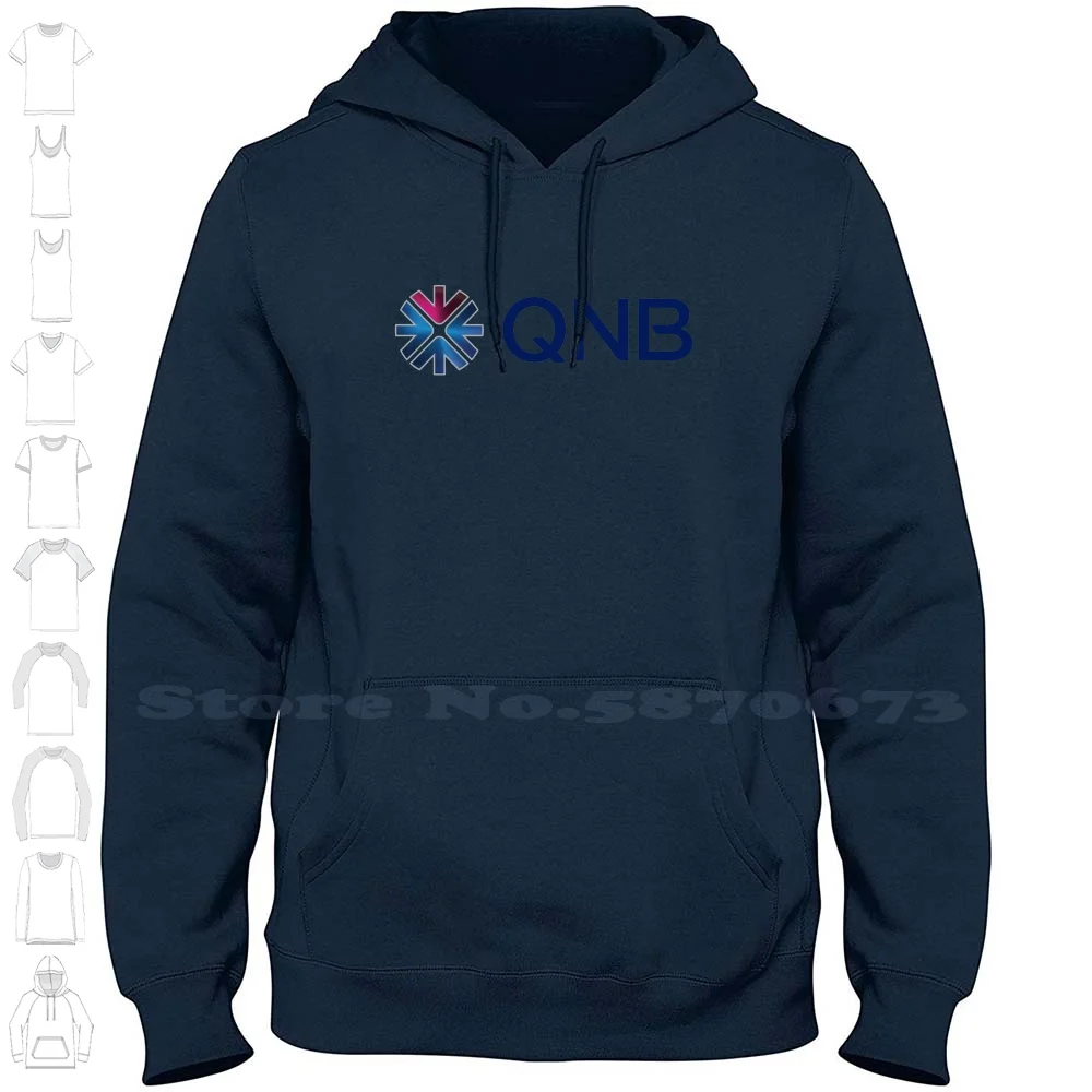 QNB Logo High-quality Hoodie 100% Cotton Sweatshirt