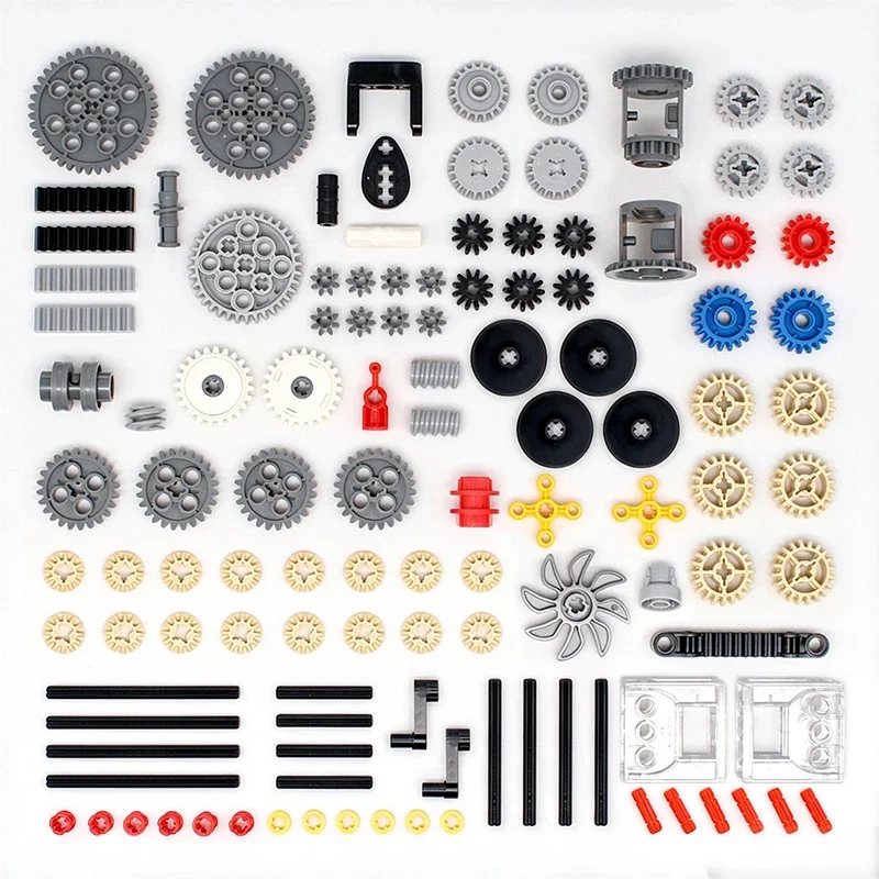 MOC High-Tech Bricks Toys Liftarm Panel Kit, Straight Bent Liftarm Pin Axle Connector Compatible with LEGO Building Blocks Parts