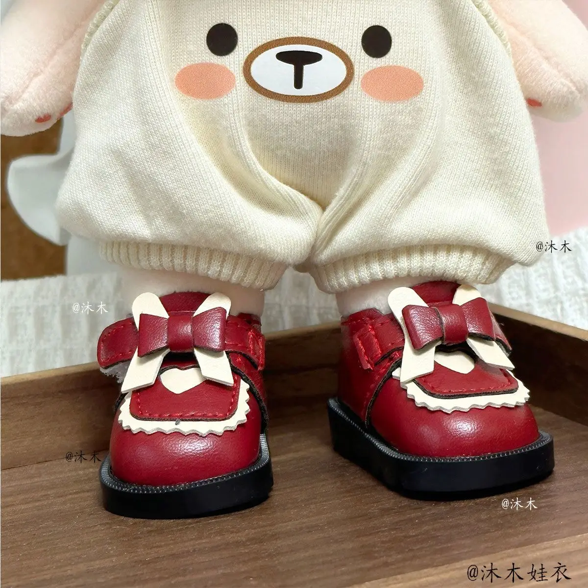 New Cotton Doll Shoes 20cm Cotton Doll Love Bow Princess Shoes Star Doll Dress Up view 4