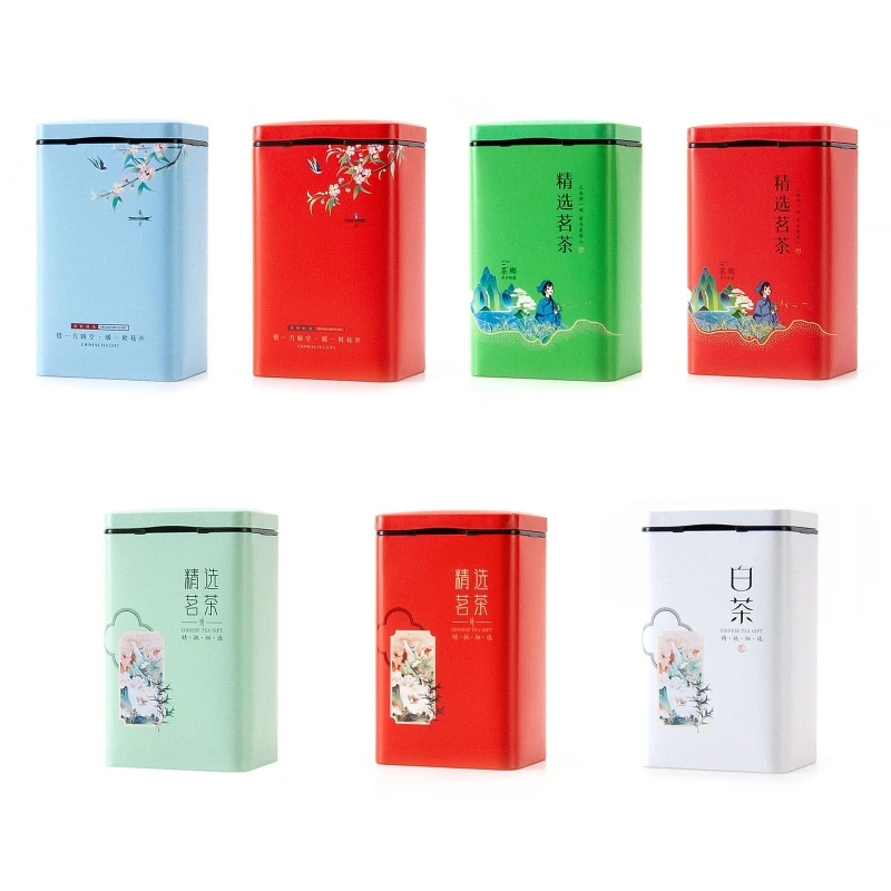 Tea Tin Canisters Tea Jar Storage Box Small Coffee Tea Storage Jars Sealed Boxes