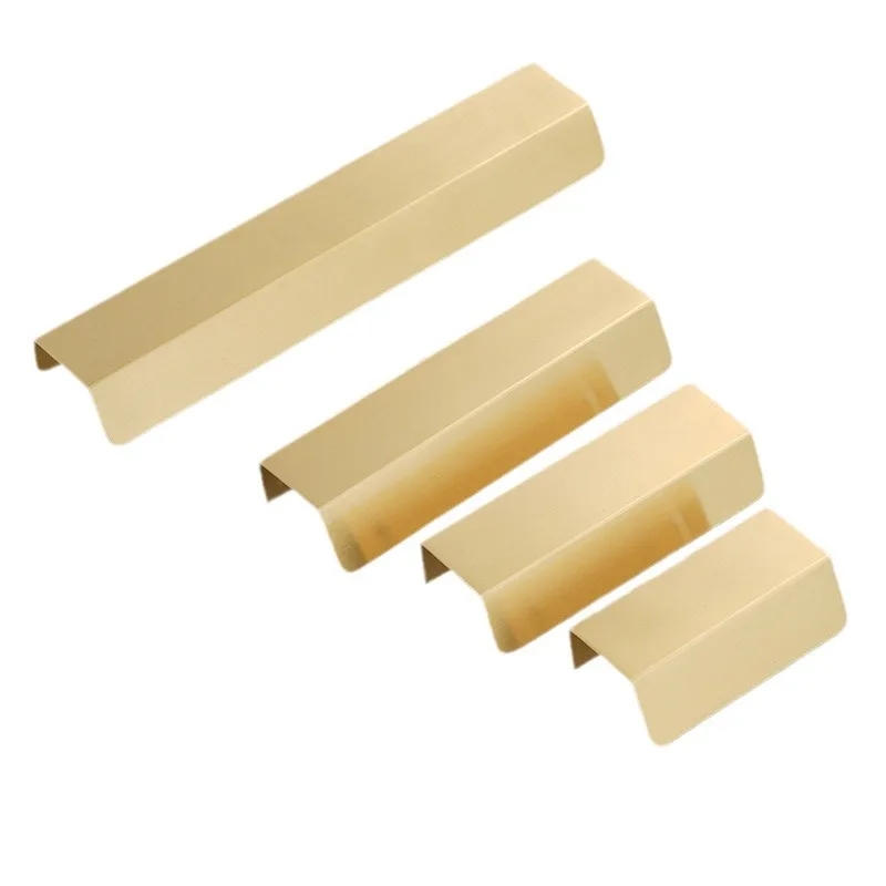 Solid Wardrobe Handle Creative Brass Invisible Medicine Cabinet Handle Hollow Home Decoration Cabinet Handle
