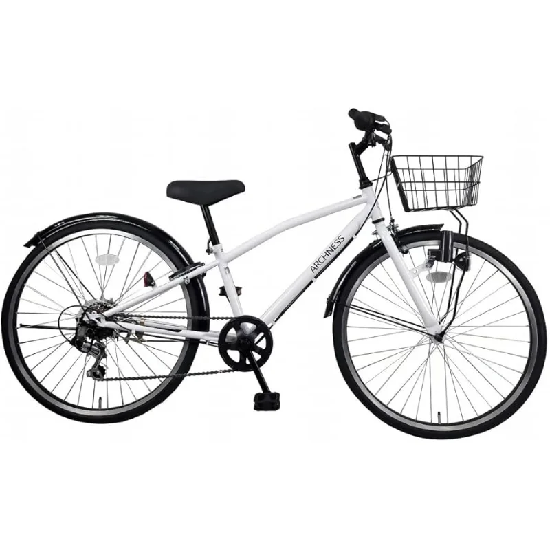 ARCHNESS 子ども用自転車 キッズバイク ジュニア自転車 シマノ6段 変速ギア 24インチ オートライト CRB246