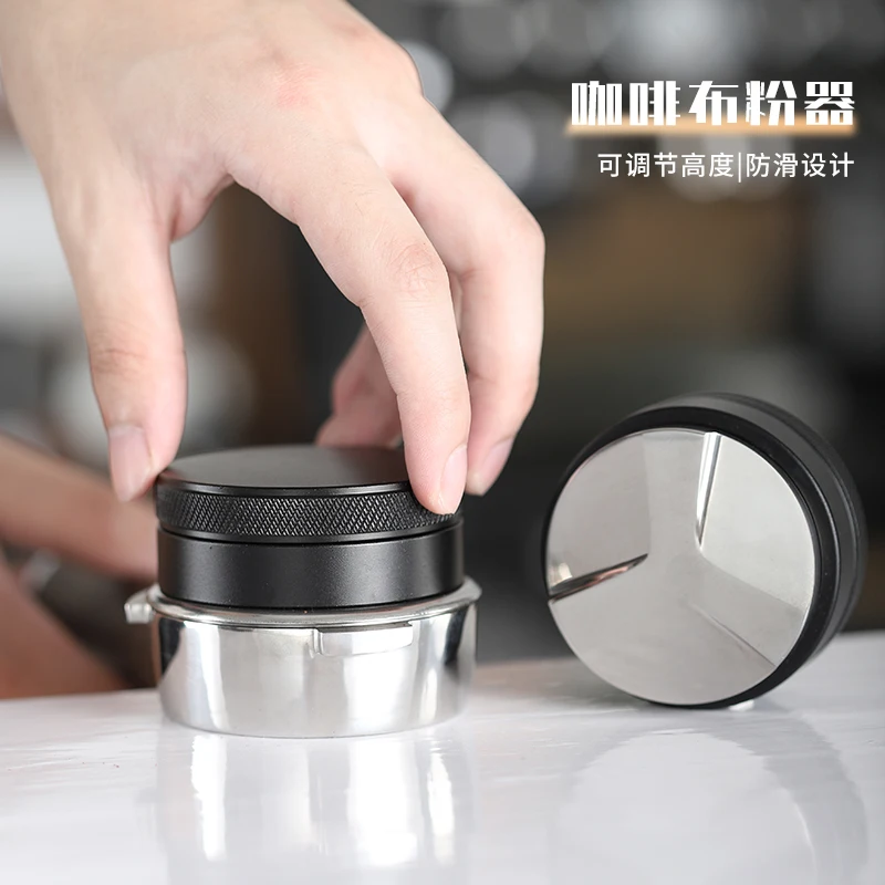 

Пресс для кофейного порошка из нержавеющей стали, пресс для порошка из ткани Macaron, 58 мм, универсальная машина для эспрессо, бытовой пресс для порошка, молоток, 51 мм