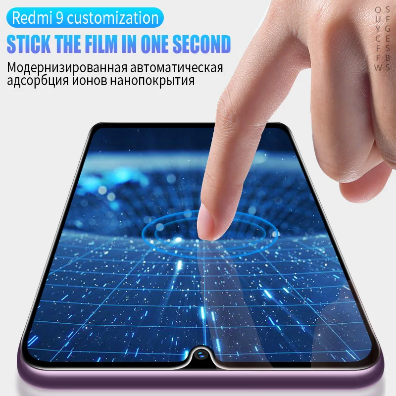 2Pcs Tempered Glass For Xiaomi Redmi Note 8 9 Pro Max Screen Protector For Redmi 8A 8T 9A 9T 9C NFC A1 A2 plus Transparent Film