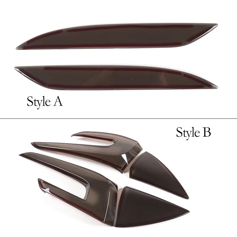 For Tesla Model 3 2023 2024 ABS Black Car Rear Fog Lamp Decorative Cover Sticker Car Accessories