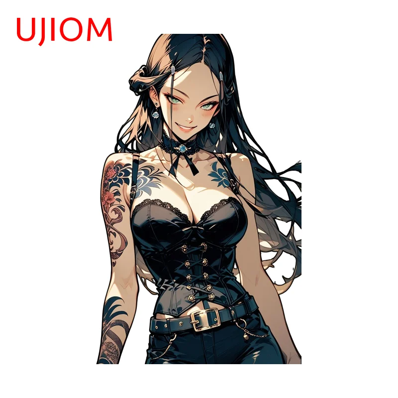 UJIOM Sexy Beautiful Tattoo Girl Wall Sticker Popular Creative Occlusion Scratch Decal Suitable For High Quality DIY Decor