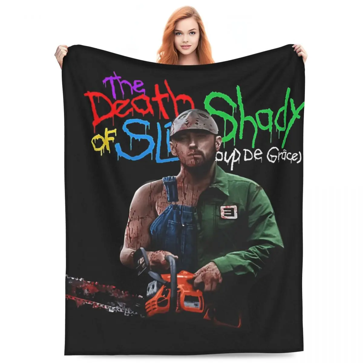 Comfort 2024 Eminem Death Of Slim Shady Rapper Blanket Merch Sofa Decorative hip hop Throw Blanket Ultra-Soft Fleece for Travel