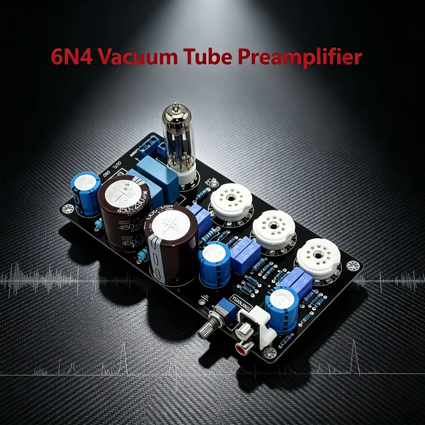 YJCO Vacuum Tube Preamplifier Board 6Z4 Tube Preamp with Philips Siemens Capacitor DIY Audio Preamp PCB Board YJ0068 6N4