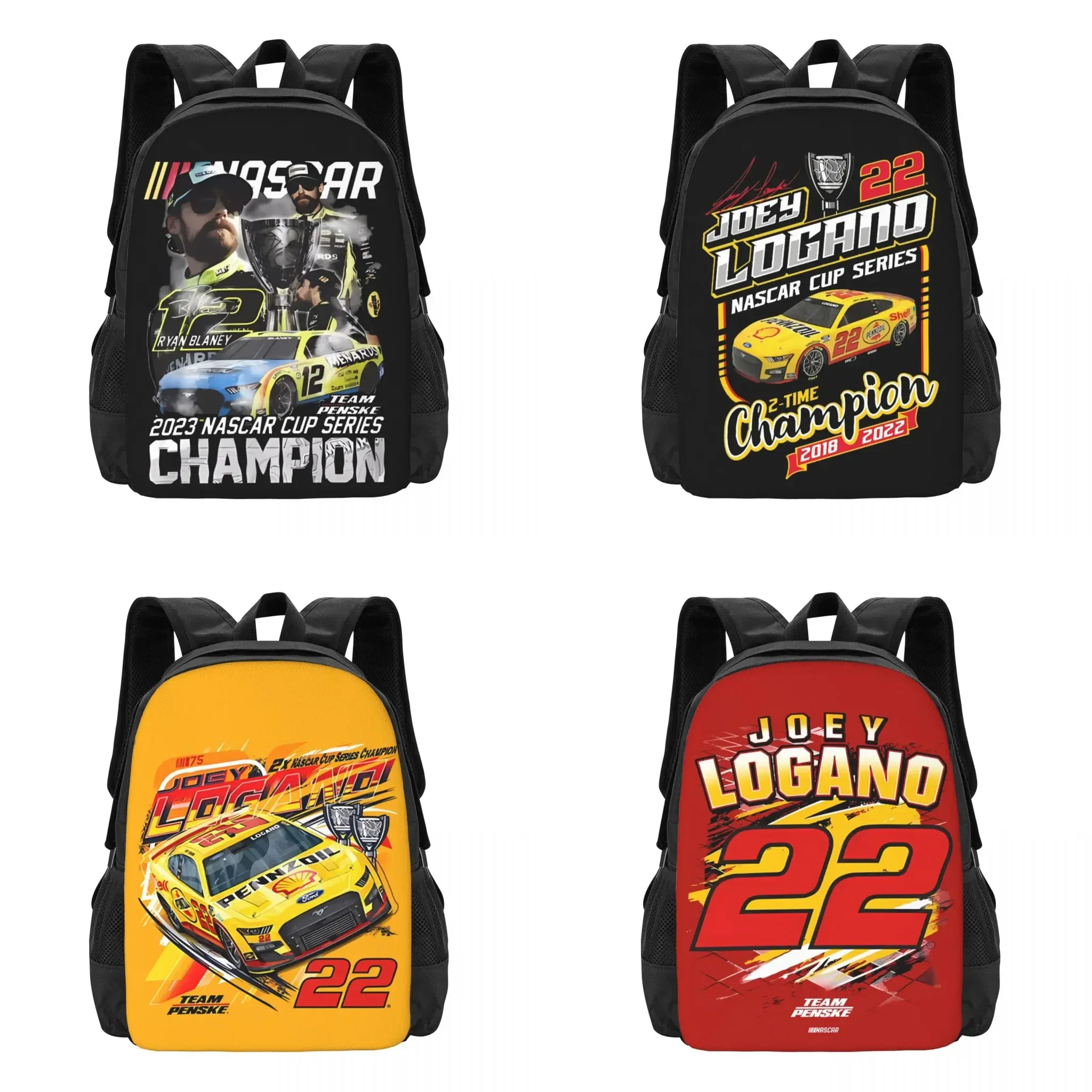 Joey Logano 22 Travel Laptop Backpack, Business College School Computer Bag Gift for Men & Women