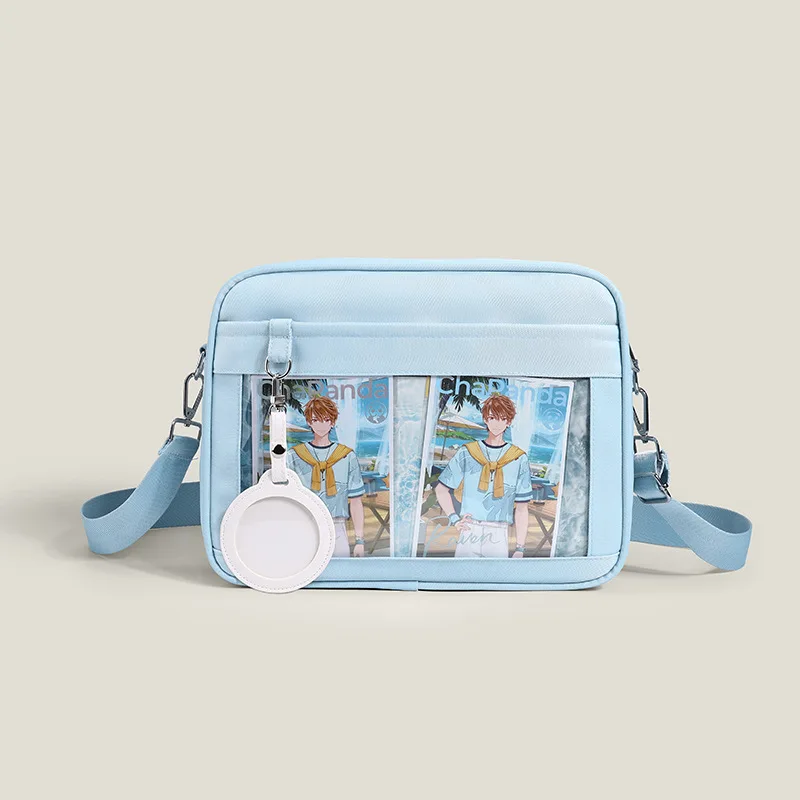 Ita Bag Casual Transparent Crossbody Bags for Teenage Girls 2024 Simple Solid Canvas Shoulder Bag All Match Display Bolsa Mujer