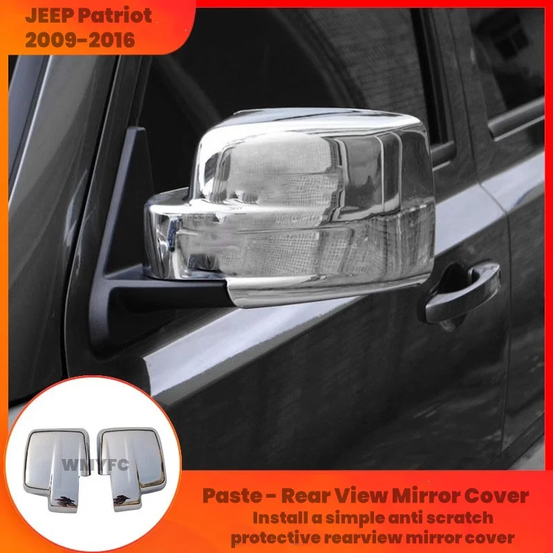 Car Door Side Anti Scratch Disturbance Flow Rearview Mirror Cover For JEEP Patriot 2009 2010 2011 2012 2013 2014 2015 Exterior