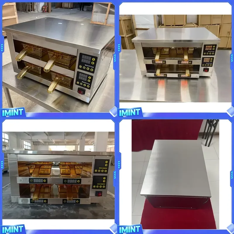 Fast Food Restaurant 2 4 Deck Holding Hamburger Meat Patty Pie Warmer Electric Food Warmer Display Cabinet for Sale