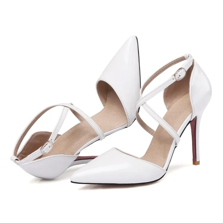 Concise Elegant Thin Heels Single Shoes Sexy Wild High Heels Large Small Size Women\'s Shoes Party Dress Pumps sdc3